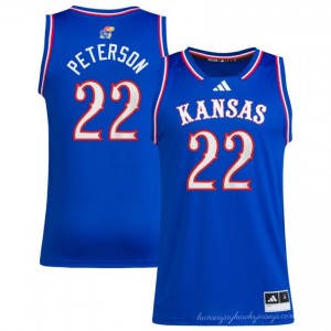 #22 Darryn Peterson University of Kansas Royal Mens Jersey 2025 College Basketball 327640-864