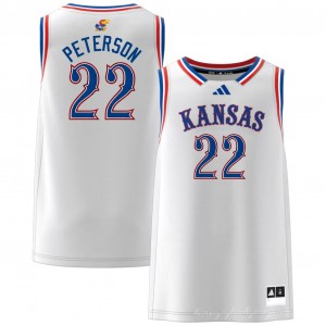 #22 Darryn Peterson Jayhawks White Men's Jerseys 2025 College Basketball 960676-290