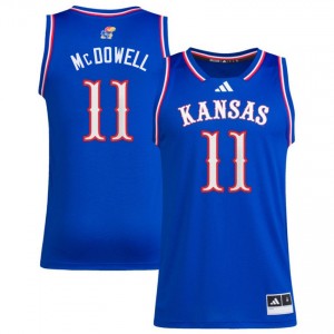 #11 Jamari McDowell University of Kansas Royal Mens Jerseys 2025 College Basketball 320312-120