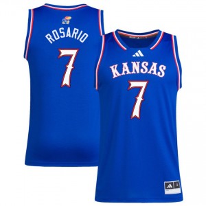 #7 Kohl Rosario KU Royal Mens Jersey University College Basketball 750856-909