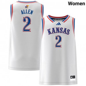 #2 Corbin Allen Kansas White Women's Jersey Embroidery College Basketball 599245-899