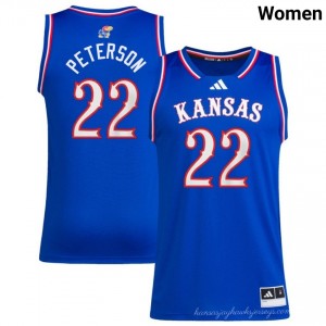 #22 Darryn Peterson KU Royal Womens Jersey Stitched College Basketball 189893-316