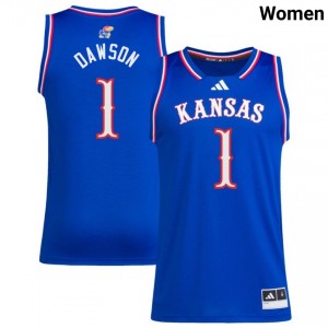#1 Jayden Dawson KU Royal Women Jersey NCAA College Basketball 821209-226