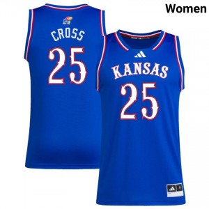 #25 Justin Cross Kansas Royal Women's Jerseys High School College Basketball 885505-970