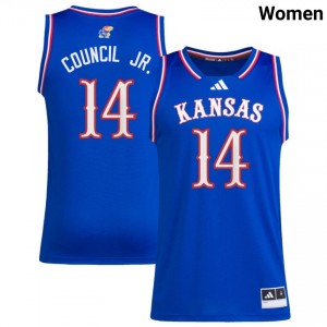 #14 Melvin Council Jr. KU Royal Women Jerseys 2025 College Basketball 917808-232