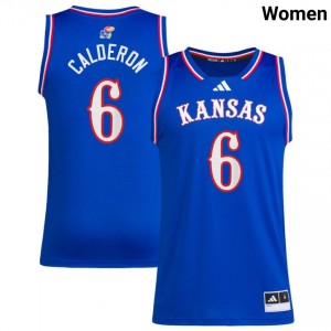 #6 Samis Calderon Kansas Royal Womens Jerseys University College Basketball 629251-140