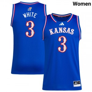 #3 Tre White Kansas Royal Women's Jerseys Game College Basketball 561522-548