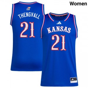 #21 Will Thengvall University of Kansas Royal Women's Jersey High School College Basketball 558125-203