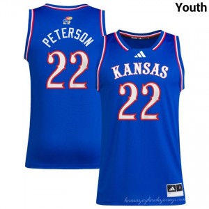 #22 Darryn Peterson KU Royal Youth Jersey Embroidery College Basketball 680432-722