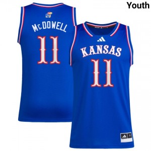 #11 Jamari McDowell Kansas Jayhawks Royal Youth Jerseys 2025 College Basketball 176961-700