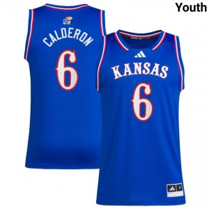 #6 Samis Calderon KU Royal Youth Jersey Player College Basketball 149723-855